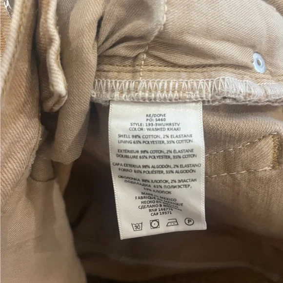 RE/DONE Originals 70s Ultra High Rise Stove Pipe - 27 - Picture 3 of 6